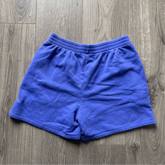 DAYDREAMER Hi- Frequency Sweat Sweat Short Purple Puff Paint Graphic Pockets - Picture 4 of 7